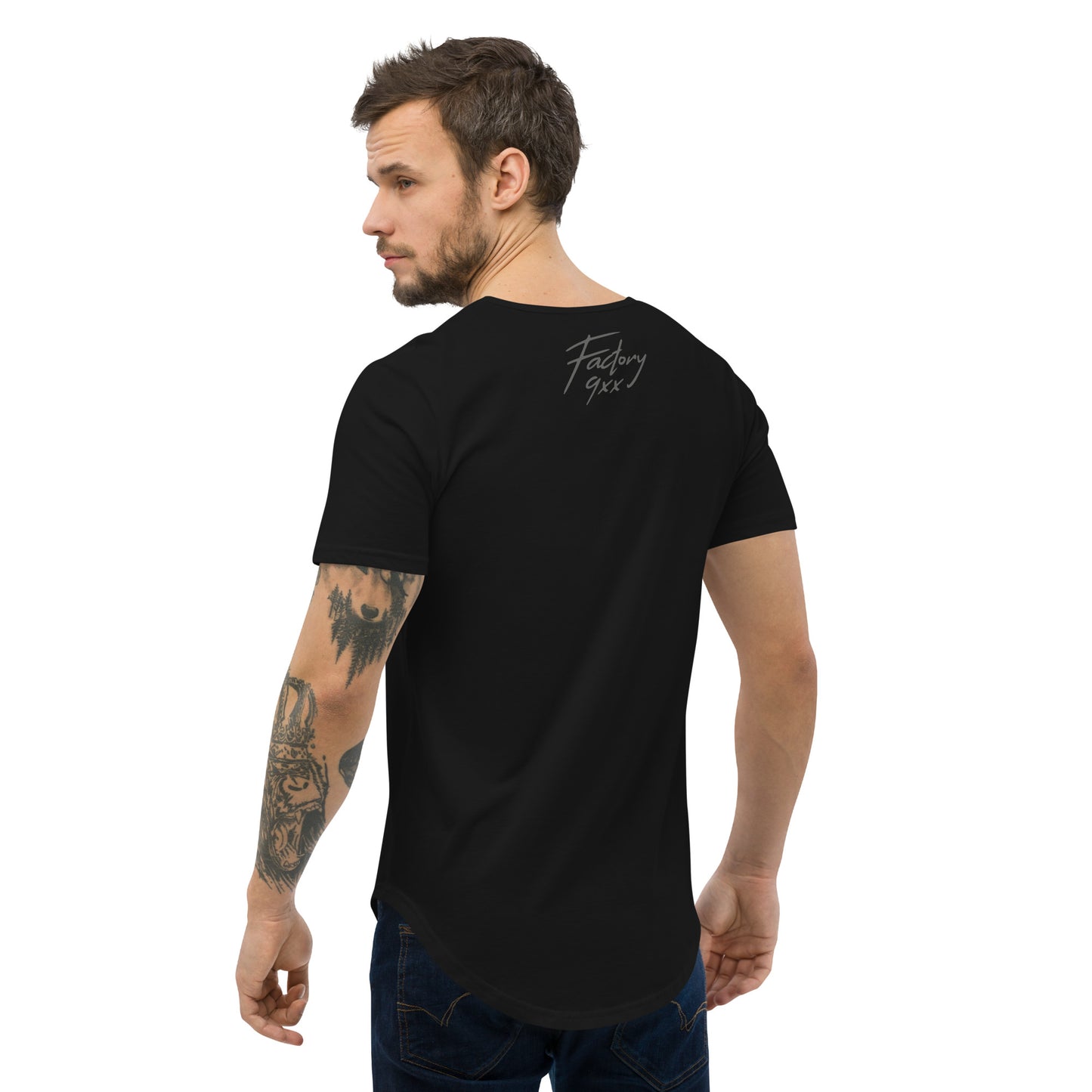 9E11EVENMen's Curved Hem T-Shirt