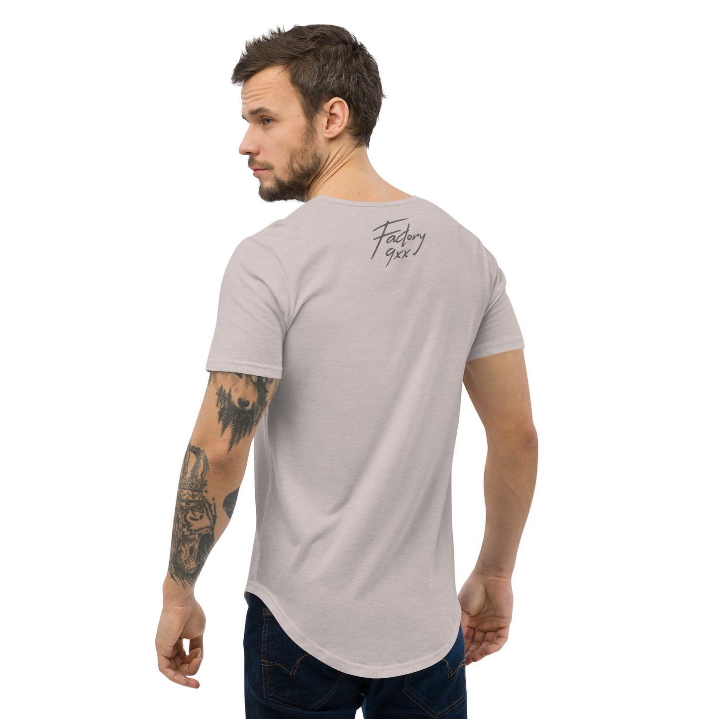 9E11EVENMen's Curved Hem T-Shirt