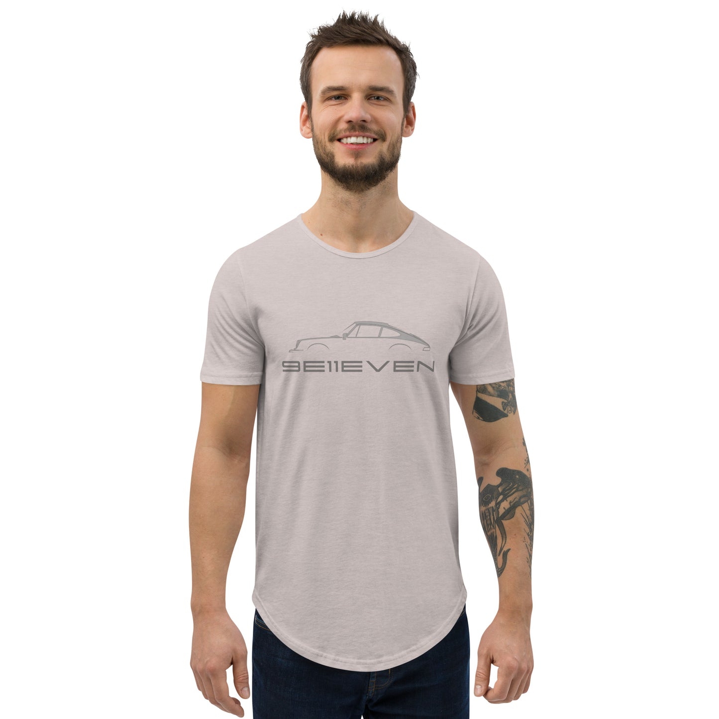 9E11EVENMen's Curved Hem T-Shirt