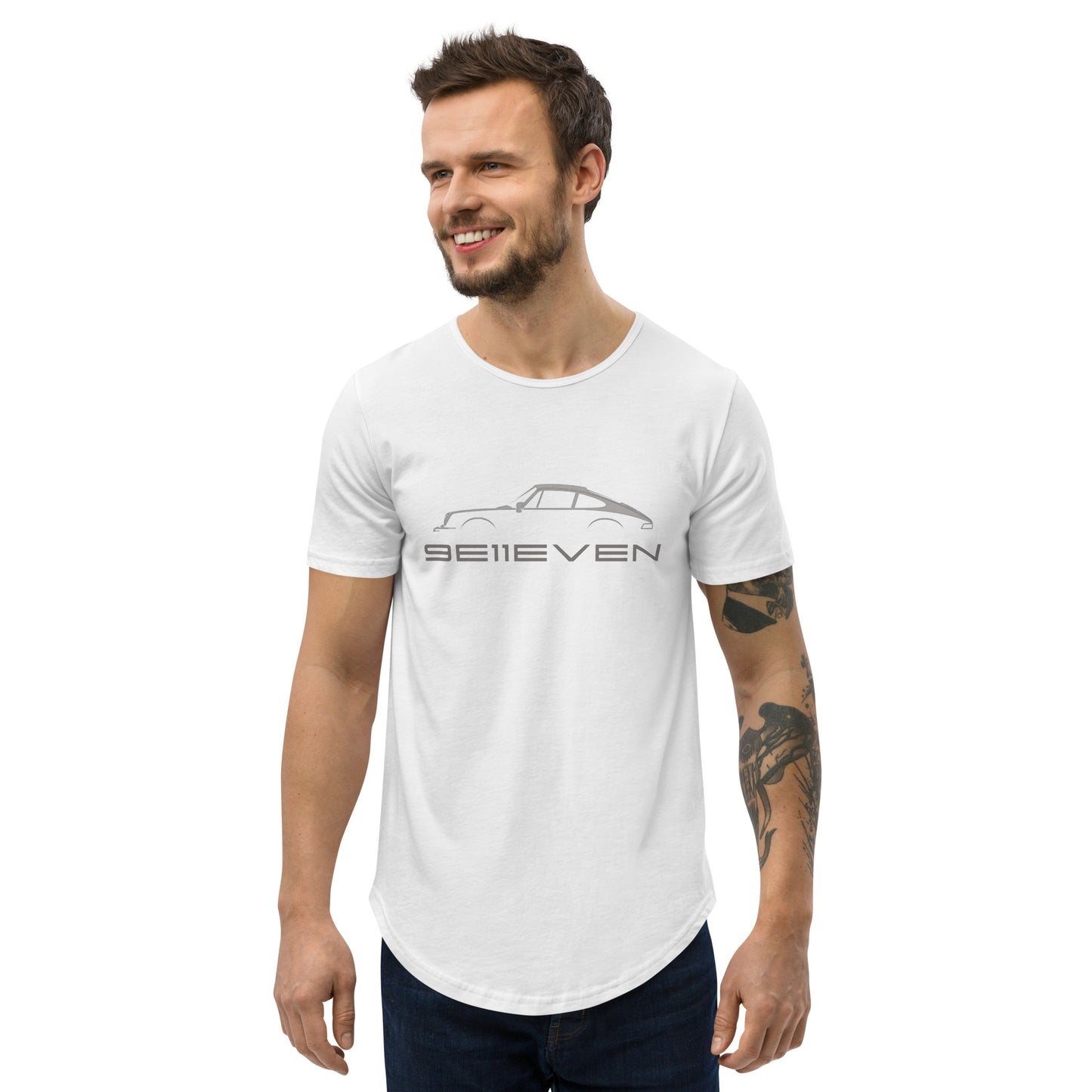 9E11EVENMen's Curved Hem T-Shirt