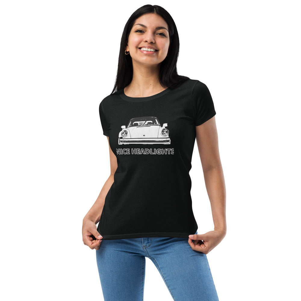 Women’s NICE HEADLIGHTS fitted t-shirt