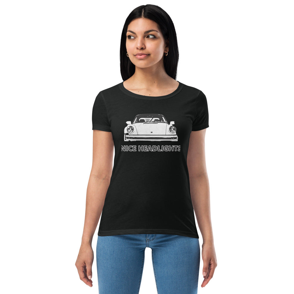 Women’s NICE HEADLIGHTS fitted t-shirt