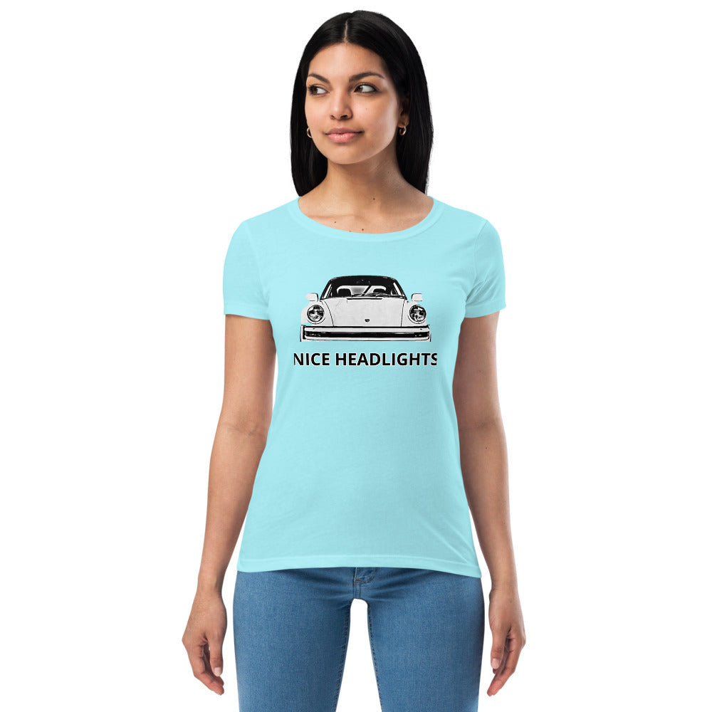 Women’s NICE HEADLIGHTS fitted t-shirt