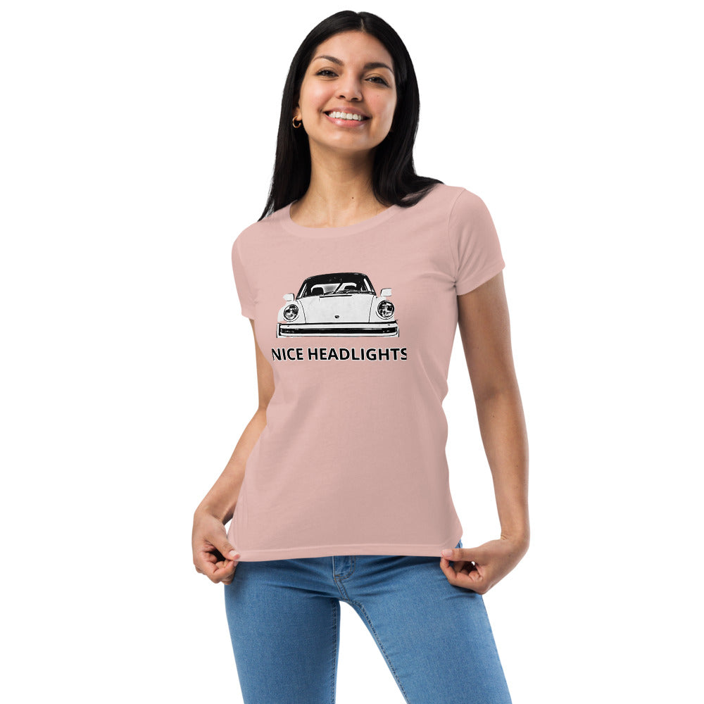 Women’s NICE HEADLIGHTS fitted t-shirt