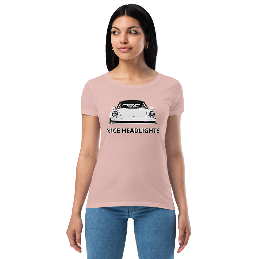 Women’s NICE HEADLIGHTS fitted t-shirt