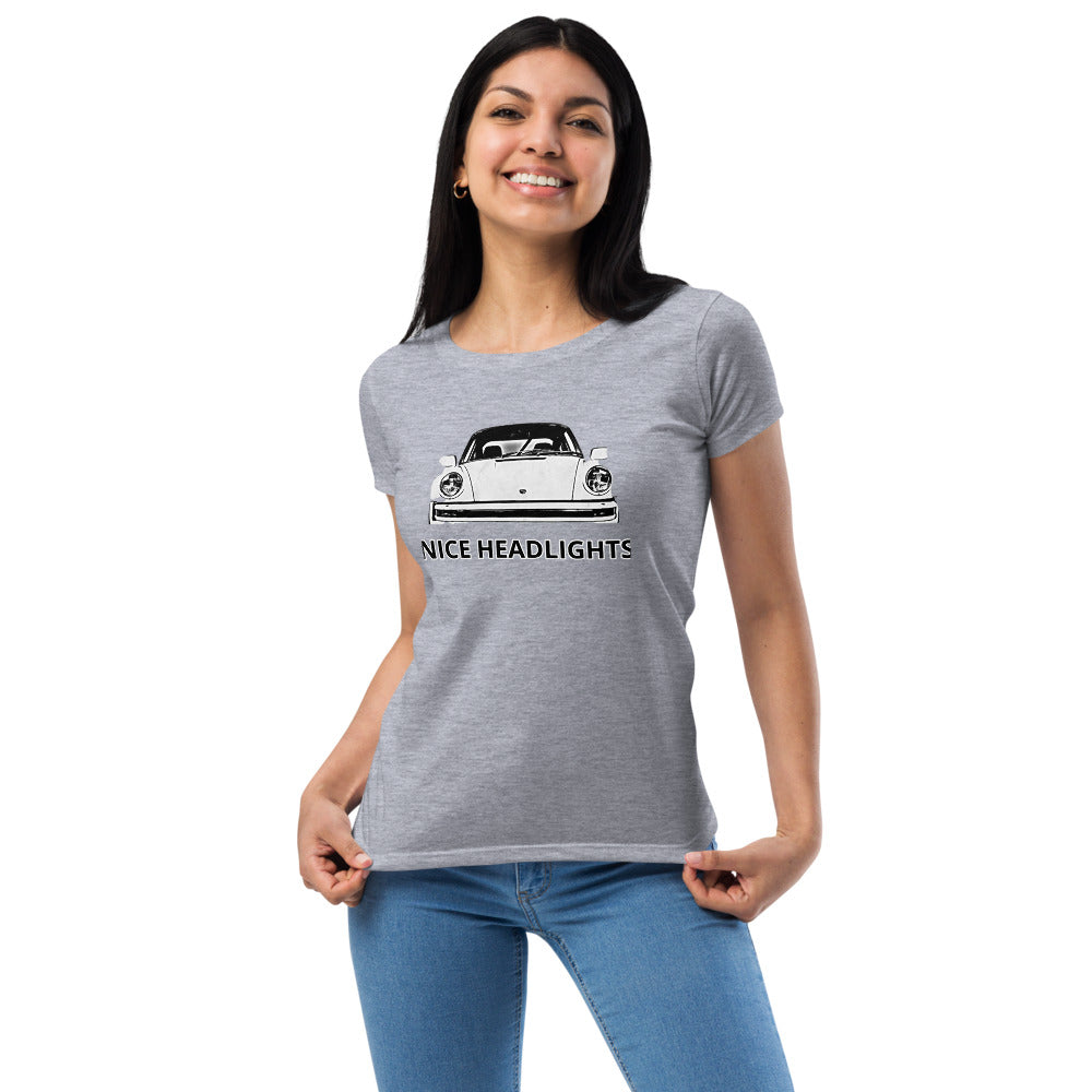 Women’s NICE HEADLIGHTS fitted t-shirt