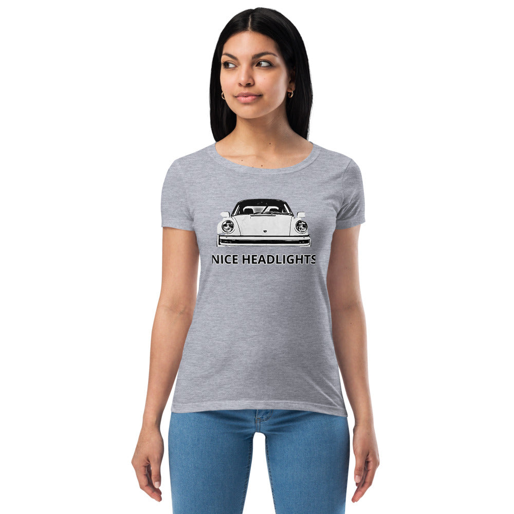 Women’s NICE HEADLIGHTS fitted t-shirt